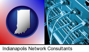 Indianapolis, Indiana - an optical fiber computer network