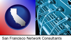 an optical fiber computer network in San Francisco, CA